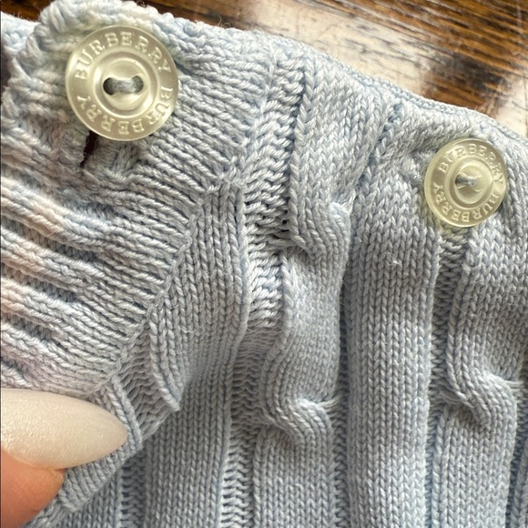 Burberry Boys Light Blue Cable Knit Sweater 3Y - Picture 4 of 6
